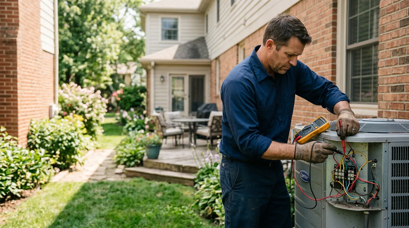 HVAC technician working near Leland, NC